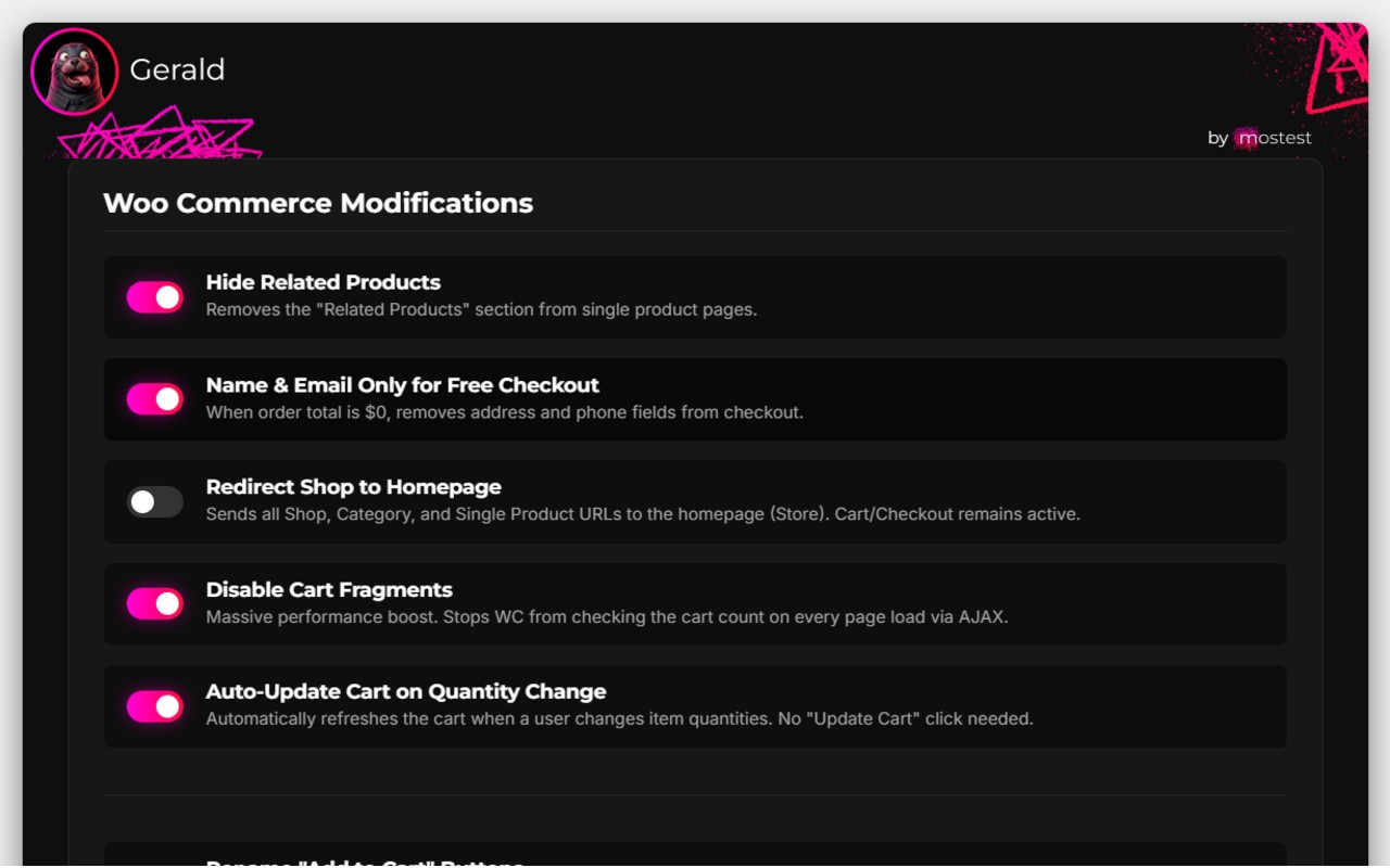 WooCommerce Mods