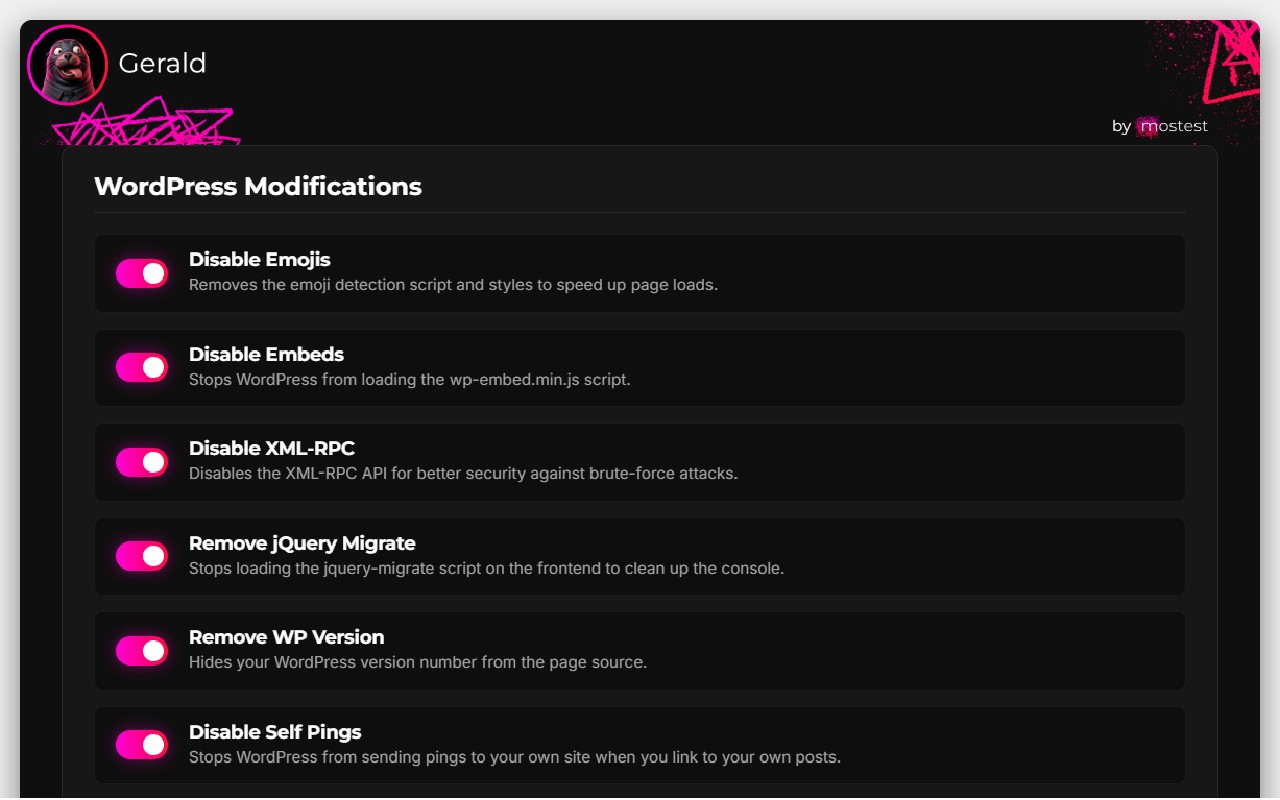 WordPress Mods
